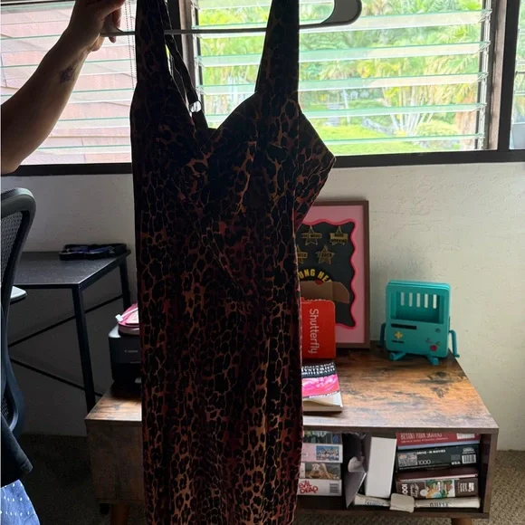 Pinup Girl Clothing Leopard Print Dress - Picture 1 of 6
